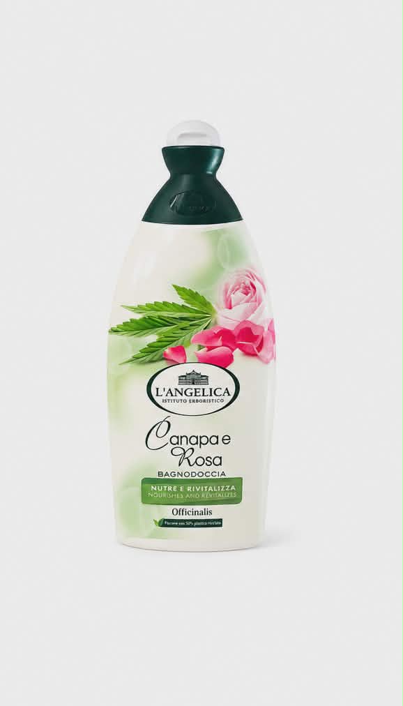 Żel pod prysznic L'ANGELICA BAGNO 500 ML CANAPA E ROSA IT